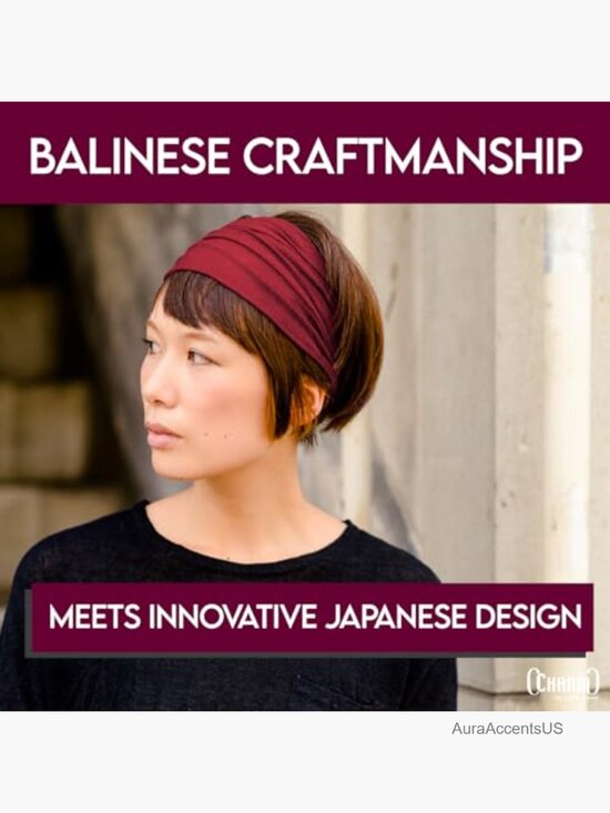 Unisex Stretch Japanese Style Bandana Headband for Sports & Daily Wear (M/L)